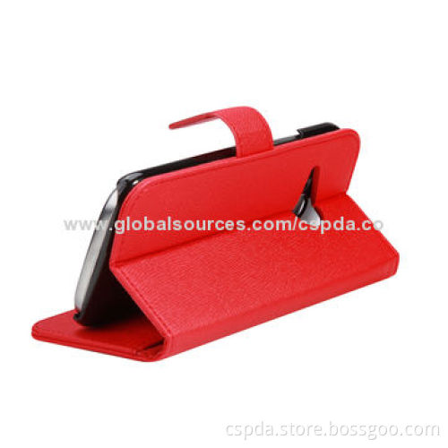 Wallet Design Back Stand PU Leather Mobile Phone Case for HTC One M8 Mini, with Card Slots and Clasp